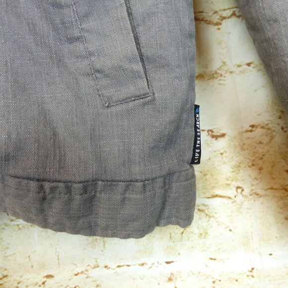 Rip Curl Jacket Mens S Gray Zip Insulated Inner Flannel Lining Surf Skate 90s - Picture 6 of 13